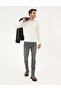 Ecru Slim Fit Crew Neck Basic Knitwear Sweater 50296575-Vr019 - 4