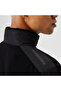 Men's Stand Collar Zippered Removable Hooded Black Sweater - 6