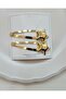 2 Li Yıldız Snap Buckle Metal Hair Clip with Clip-344 - 3
