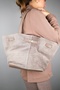 Dark Beige Genuine Suede Leather Women's Shoulder Bag - 2