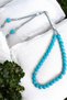 Turquoise Stone Prayer Beads 33' Long Prayer Beads Original Natural Stone Colorfast Turquoise Turquoise Stone Men's Prayer Beads - 4