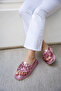 Manje Pink Tassel Detailed 4cm Special Thick Sole Women's Slippers - 3