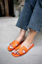 Orange Herse - Women's Flat Sole Slippers - 3