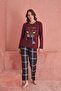 Women's Zero Collar Bamboo Fabric 4 Seasons Pajamas Set New Season - 2