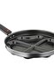 24cm 4 Compartment Aluminum Nonstick Crepe Pancake and Omelette Pan with Heart - 3