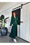Premium Emerald Green Jacket and Skirt Set - 4