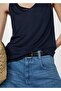 Linen Blouse with Knotted Straps - 8