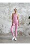 Kadın Pembe Yoga Pilates Tulumu - 2