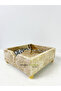 Travertine Marble Napkin Holder Gold Gingko - Travertine Napkin Holder - 2