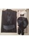 Baby Boy Black Tuxedo Suit Mevlüt Wedding Eid Outfit 5 Pieces Mevlütlük Birth Gift - 4
