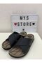 Large Size Soft Leather Orthopedic And Lightweight Sole Cross Men's Slippers - 4