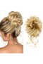 Hairy Elastic Tailed Bun Buckle - Honey Foam