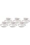 12PCS NBC CUP AND SAUCER SET FLORA