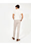 Beige Slim Fit Canvas Trousers 50255173-Vr011 - 4