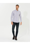 Purple Slim Fit Long Sleeve Shirt 50259486-Vr038 - 4