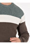 Green Slim Fit Crew Neck Sweater 50259863-Vr054 - 7
