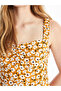 Nevavm Heart Collar Floral Dress with Difference - 3