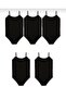 Women's 5-Piece Economy Pack Snap-On Bodysuit 100% Cotton - 3
