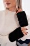 Black Plush Women's Gloves - 3