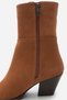 Jaylin Tan Genuine Suede Women's Heeled Boots with Internal Zipper Detail - 8