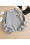 Gray Women's Sweatshirt - Two Thread, Suitable Coat - 3