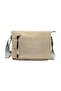 Beige Color Zipper Detail Special Series Canvas Model Messenger Bag