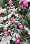Christmas Tree Ball 3 Pieces Shiny 3 Pieces Matte Total 6 Pieces 4 cm Size - 3