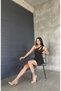 Women's Black One Shoulder Scuba Crepe Evening Dress Homecoming Dress - 5