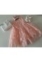 Baby Girl 4-Piece Mevlüt Set 0-3 Months and 3-6 Months Wedding Dress Evening Dress Baby Birth Baby Shower Gift - 4