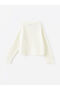 Lw - Crew Neck Long Sleeve Girl's Knitwear Sweater - 2