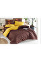 Ocean 100% Cotton Duvet Cover Set - Plain Double, 4 Pillowcases - 2