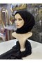 Women's Black Janjan Shawl Length 2.50 Meters for Evening Dresses Abayas - 2