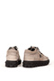 Men's Chunky Sole Comfort Lace-up Casual Shoes Genuine Leather 18469 Taupe color - 3