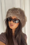 Women's Feather Detailed Heart Style Vegan Hat |   55-56cm |   S-M