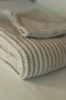 Waffle Baby & Kids Blanket - 100% Organic Gots Certified Bamboo-Cotton Woven - 90X110 cm