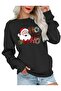New Year's New Year Concept Ho Ho Ho Printed Crew Neck Oversize Sweatshirt Unisex - 2