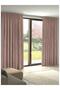 Yiğit Curtain Powder Pink Extrafor Drawstring Island Background Curtain - 2