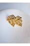 Gold Color Zircon Stone Earrings