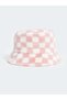 Esvab • Modern & Distinctive Checkered Embroidered Girls' Bucket Hat
