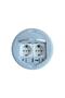 Tabletop Socket Box Recessed Type Gray + 2 Pcs. Socket+1 Ad. USB Pass-Through