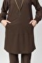 Extreme Cool Modest - Premium Bidirectional Lycra Doctor Nurse Jersey Set (Woman), Bitter Coffee - 6