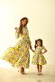Modest Lemon Pattern Tiered Mother - Daughter Outfit (SOLD SEPARATELY)