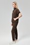 Extreme Cool Woman - Premium Reversible Lycra Doctor Nurse Uniform Set (Women), Bitter Brown - 5