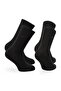 Helsinki Thin Knit Merino Wool Casual Children's Socks 2 Pack Black - 4