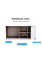 Light Concrete-Premium White ED4-LSLCW Executive Desk 180 cm - 3