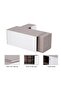 Light Concrete-Premium White ED3-LSLCW Executive Desk 180 cm - 3