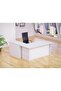 White ED-4 Executive Desk 180 cm