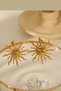Tarnish-Resistant 316 L Stainless Steel Earrings with Sun Figure Stainless Steel - 5