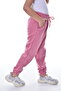 Girls - Boys Pink Winter Fleece Lined 3 Thread Sweatpants Jogger Pants - 6