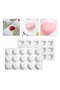 Silicone Cake Mold Chocolate Curved Heart Mold Candle Sugar Dough and Stone Powder Mold 15 Liters